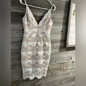 White lace Lulus dress